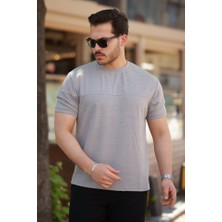 Erkek Oversize Bisiklet Yaka Kısa Kollu T-Shirt