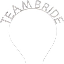 Gümüş Kaplama Kristal Taşlı Team Bride Taç