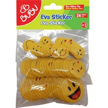 Bu-Bu Eva Sticker Sarı Gülen Surat 56 Lı BUBU-ST0141