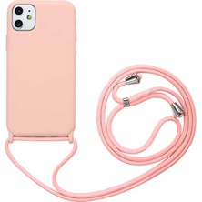 iPhone 11 Kılıf Ecrz Ropi Kapak-Pembe Açık