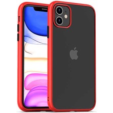iPhone 11 Kılıf Ecrz Hom Silikon-Kırmızı