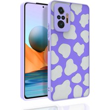 Xiaomi Redmi Note 10 Pro Kılıf Desenli Kamera Korumalı Parlak Ecrz Nora Kapak-No6
