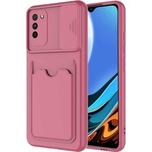 Xiaomi Poco M3 Kılıf ​ecrz Kartix Kapak-Koyu Mor