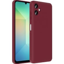 Galaxy A06 Kılıf Kamera Korumalı Kartlık Hazneli Ecrz Vitra Kapak - Mürdüm