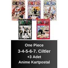 One Piece 3-4-5-6-7. Ciltler (5 Kitap) | Anime Kartpostallar