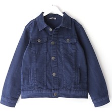 Erkek Çocuk Cep Detaylı Denim Kot Jean Ceket 5-14 Yaş Lacivert 001-0002105