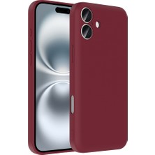 iPhone 16 Plus Kılıf Kamera Korumalı Kartlık Hazneli Ecrz Vitra Kapak - Mürdüm