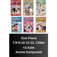One Piece 7-8-9-10-11-12. Ciltler (6 Kitap) | Anime Kartpostallar