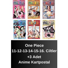 One Piece 11-12-13-14-15-16. Ciltler (6 Kitap) | Anime Kartpostallar