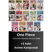 One Piece 1-2-3-4-5-6-7-8-9-10-11-12-13-14. Ciltler (14 Kitap) | Anime Kartpostallar