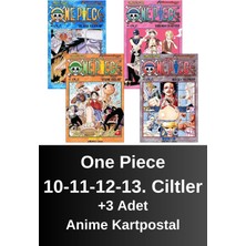 One Piece 10-11-12-13. Ciltler (4 Kitap) | Anime Kartpostallar