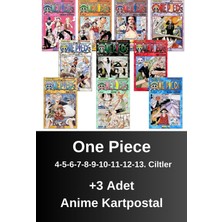 One Piece 4-5-6-7-8-9-10-11-12-13. Ciltler (10 Kitap) | Anime Kartpostallar