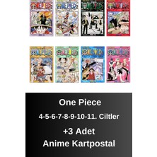 One Piece 4-5-6-7-8-9-10-11. Ciltler (8 Kitap) | Anime Kartpostallar
