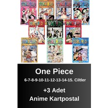 One Piece 6-7-8-9-10-11-12-13-14-15. Ciltler (10 Kitap) | Anime Kartpostallar