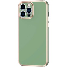 iPhone 13 Pro Uyumlu Ecrz Bark Kapak-Açık Yeşil