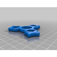 Byr Triple Hex Nut Cat Spinner 3D