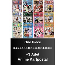 One Piece 3-4-5-6-7-8-9-10-11-12-13-14. Ciltler (12 Kitap) | Anime Kartpostallar