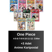 One Piece 4-5-6-7-8-9-10-11-12. Ciltler (9 Kitap) | Anime Kartpostallar