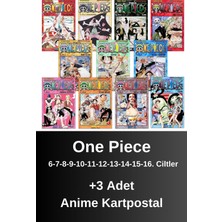 One Piece 6-7-8-9-10-11-12-13-14-15-16. Ciltler (11 Kitap) | Anime Kartpostallar