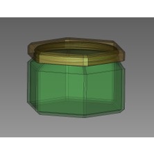 Byr Küçük Şeyler Için Kavanozlar Ø70X50 (Plastik Aparattır!!!) 3D