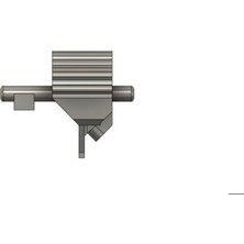 Byr Opel / Vauxhall Astra H Direksiyon Düğmesi Yedek Parça (Ön Yüz Germe 2004-2006) Gri 4759824 (2 Adet) 3D