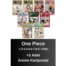 One Piece 1-2-3-4-5-6-7-8-9. Ciltler (9 Kitap) | Anime Kartpostallar