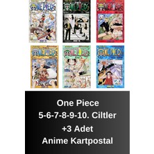 One Piece 5-6-7-8-9-10. Ciltler (6 Kitap) | Anime Kartpostallar