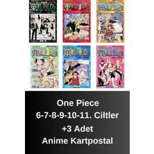 One Piece 6-7-8-9-10-11. Ciltler (6 Kitap) | Anime Kartpostallar