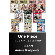 One Piece 1-2-3-4-5-6-7-8-9-10. Ciltler (10 Kitap) | Anime Kartpostallar
