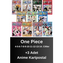One Piece 4-5-6-7-8-9-10-11-12-13-14. Ciltler (11 Kitap) | Anime Kartpostallar