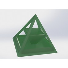 Byr Piramit - Kırtasiye Malzemeleri Için Organizatör (Plastik Aparattır!!!) 3D