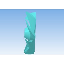 Byr Saç Kurutma Makinesi Için Pervane, Kalınlaştırılmış Bıçaklara Sahip 7 Bıçak (Plastik Aparattır!!!) 3D