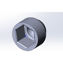 Byr M8 Somunu Için Kapak (Plastik Aparattır!!!) 3D