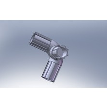 Byr Leroy'dan Borular (Ø22MM) Duş Perdeleri Için T. (Plastik Aparattır!!!) 3D