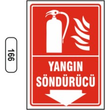 Yangın Söndürücü Uyarı Ikaz Levhası