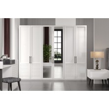 Rent White 6 Kapılı Gardırop