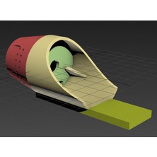 Byr "wing" Uçak Modelinin Motoru Için Motor Montajı (Plastik Aparattır!!!) 3D