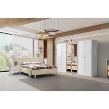 Mona White 6 Kapılı Yatak Odası Takımı