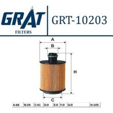 GRT-10203 Doblo Linea Fiorino 1.3/1.6 Egea 1.3 Mtj Corsa Astra 1.3dtı Yağ Filtresi