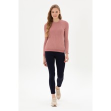U.S. Polo Assn. Kadın Lacivert Toothpick Fit Kanvas Pantolon 50316852-VR033