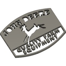 Byr John Deere'dan Kaliteli Çiftlik Ekipmanları Rozeti (Plastik Aparattır!!!) 3D