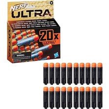 Ultra 20-Dart Dolum Paketi, Yalnızca Nerf Ultra Blasterler E6600EU6 ile Uyumlu, 20 Resmi Nerf Ultra Dart Içerir