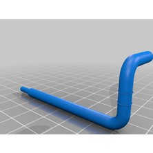 Byr Traktör Için Yatay Egzoz - Ferguson TE20 - Tamamen Yazdırılabilir Kit - Ölçek 1/18 (Plastik Aparattır!!!) 3D