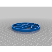 Byr Fidget Spinner Yuvarlak Çerçeve (Plastik Aparattır!!!) 3D