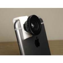 Byr Balıkgözü Lens iPhone Adaptörü (Plastik Aparattır!!!) 3D