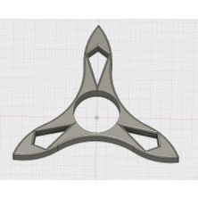 Byr Tri Spike Fidget Spinner (Plastik Aparattır!!!) 3D