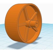 Byr Plast Team Home Box 55 L (Rulet) Için Küçük Tekerlekler (Sadece Plastik Aparattır!!!) 3D