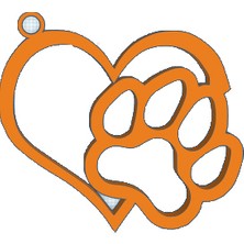 Byr Aşk Köpeği Anahtarlıkları (Plastik Aparattır!!!) 3D