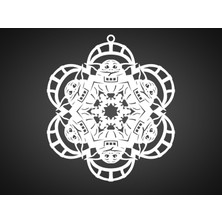 Byr Bebek Yoda Kar Tanesi (Sadece Plastik Aparattır!!!) 3D