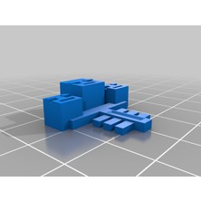 Byr Minecraft Wither Anahtarlık (Plastik Aparattır!!!) 3D